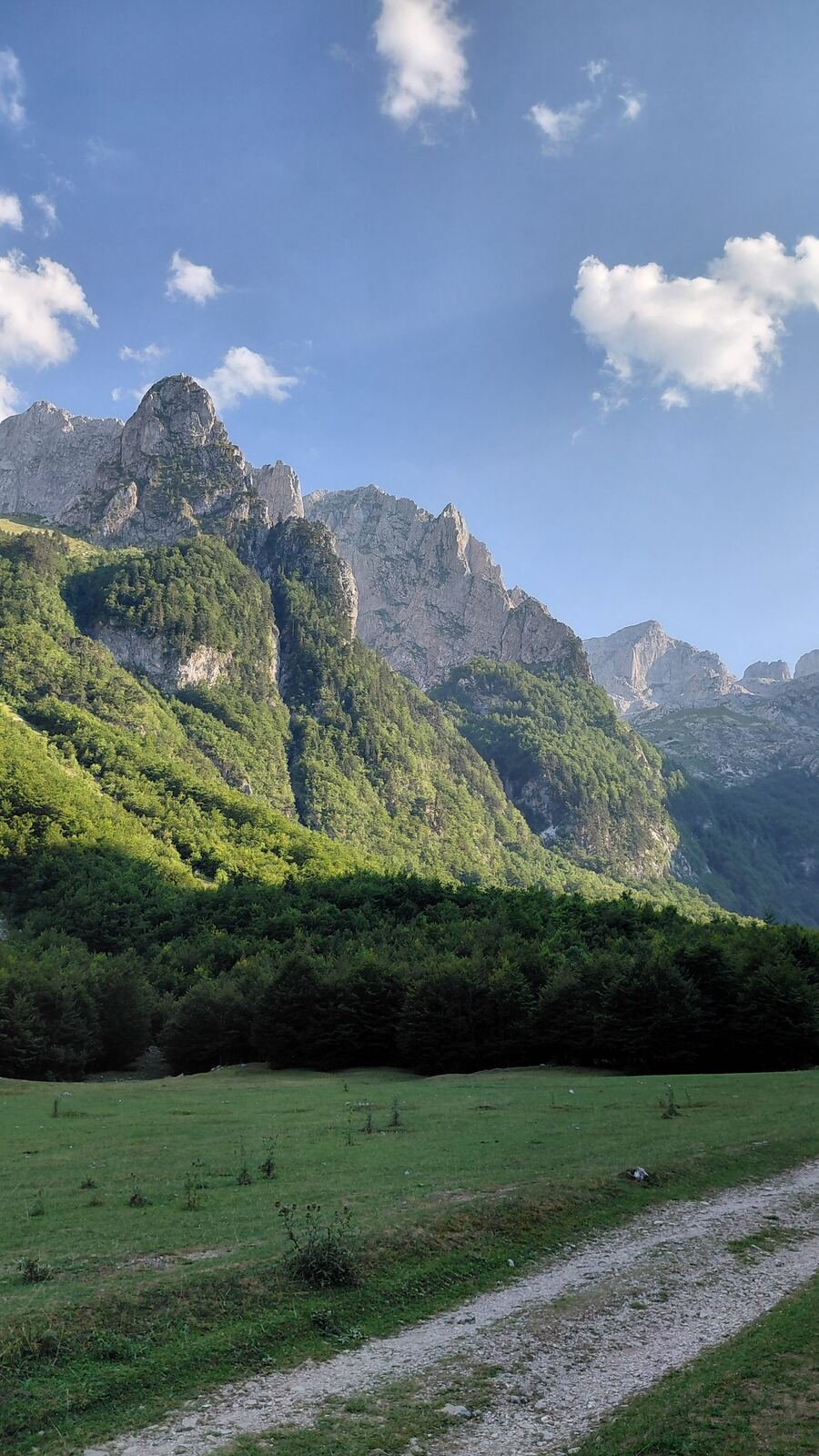 Limestone ridgeline in the Albanian Alps, Kelmend