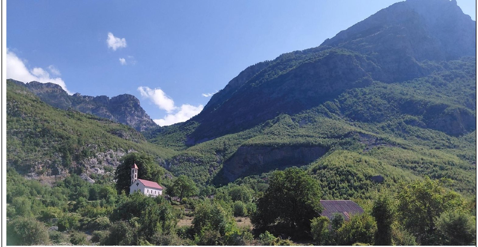 A small church in the Cem valley near Tamara, Kelmend